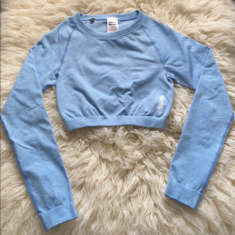 Long-sleeve Gymshark Crop Top